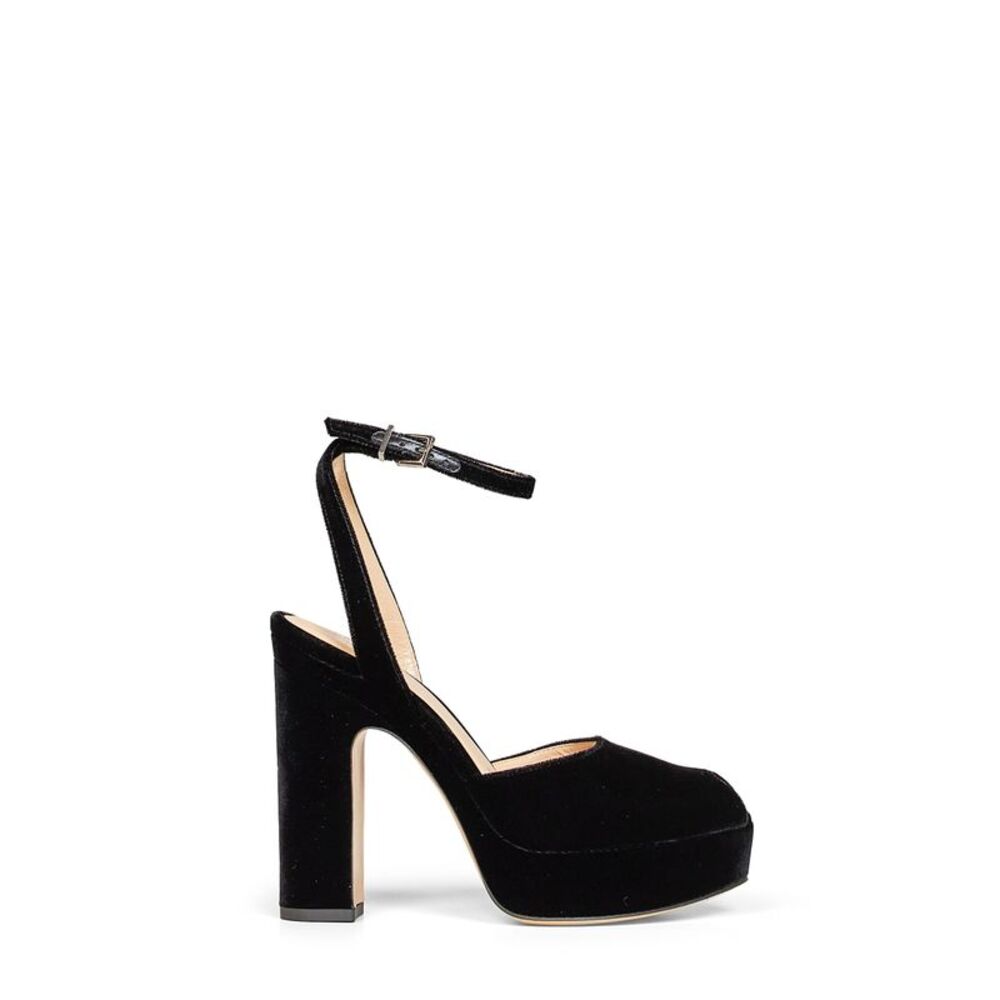 Fendi Women Black Fendi After 9 Platform Peep-Toe Sandals